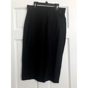 Black pencil skirt